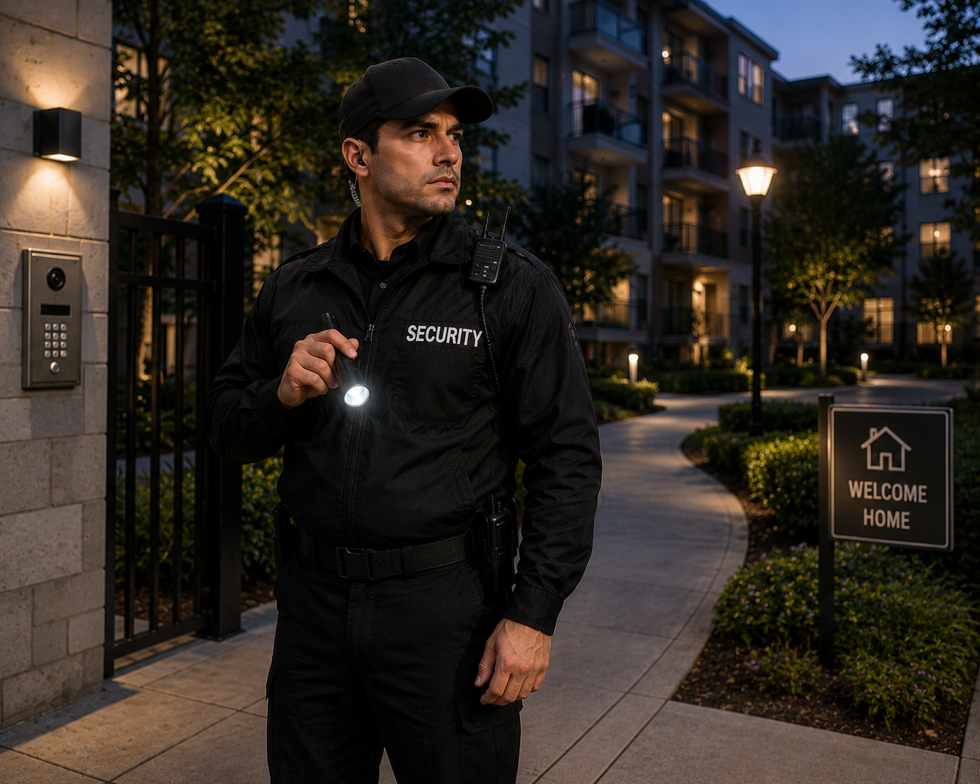 Apartment complex residential security